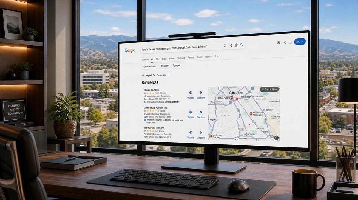 Local SEO, Google Maps Visibility, and AI Search Presence for Elgatopainting.com